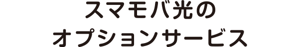 スマモバ光のオプションサービス